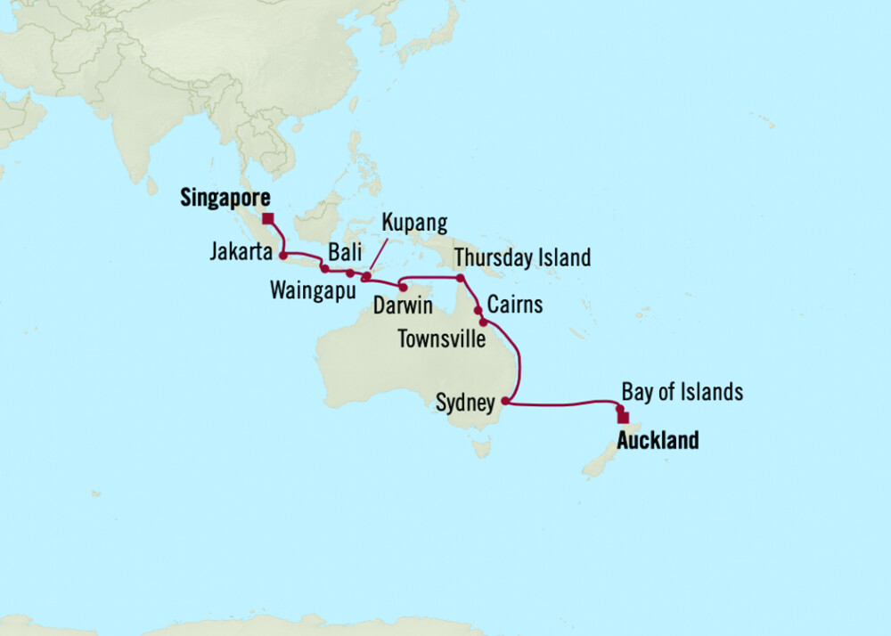 Auckland to Singapore 26Mar25