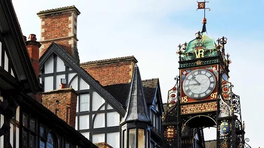 chester walls clock chester england 1