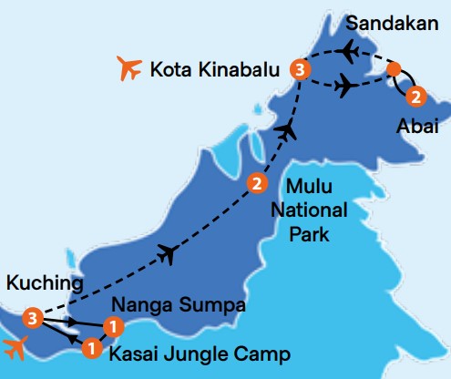 solos borneo map